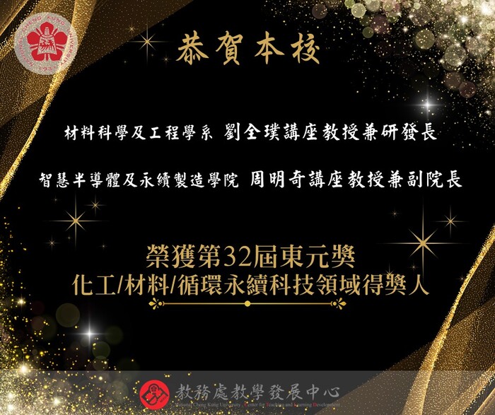 第32屆東元獎獲獎公告圖片